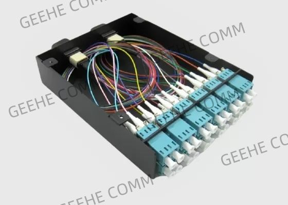 MTP/MPO繊維のブレイクアウト ケーブル12×LCの二重繊維光学交換カセット