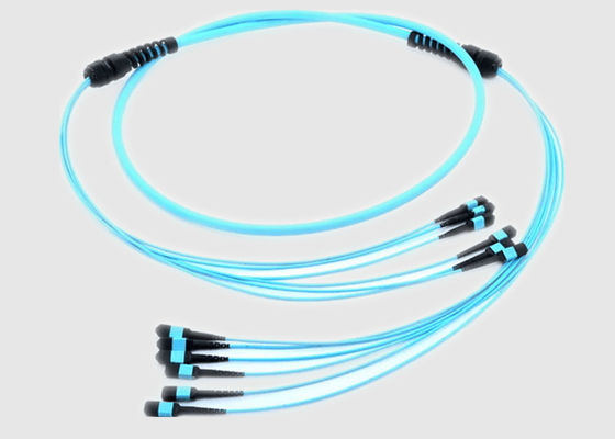 単一モードの暴徒OFNR 2.0mm 1m MPO繊維ケーブル