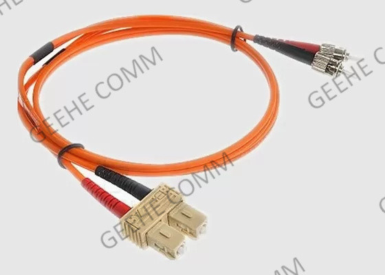 SC 0.9mm 2Mのマルチモード・ファイバの視覚のパッチ・コードへの二重ST
