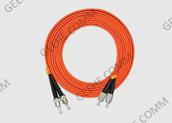 STの二重OM3 0.9mm 1mマルチモード・ファイバの視覚のパッチ・コードへのFC
