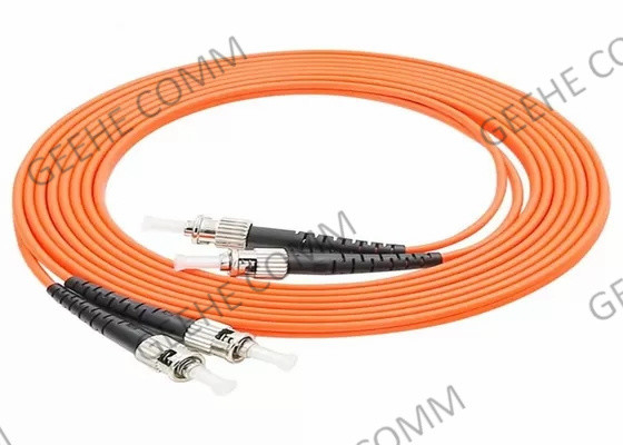 STの二重OM3 0.9mm 1mマルチモード・ファイバの視覚のパッチ・コードへのFC