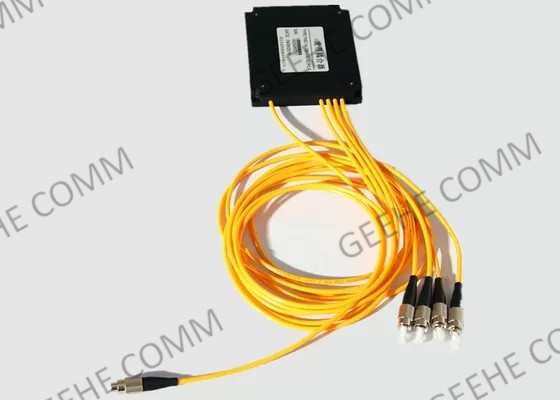 FC UPCのコネクターが付いているFC/APC 1x4 2.0mmの箱のタイプ繊維光学のディバイダー