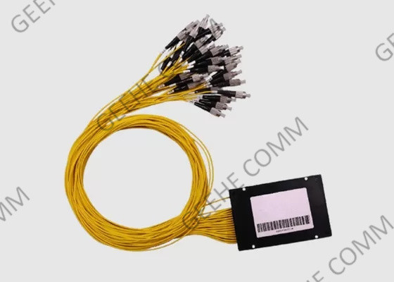 1×32 PLCの光ファイバケーブルのディバイダーのプラスチックABS箱のパッケージ2.0mm FC UPCのコネクター