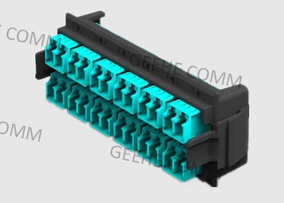 LC HDのパッチ盤に多重モードOM3 100G MTPに直面する前部