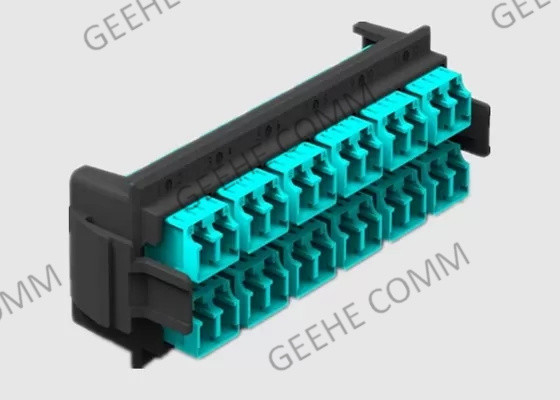 LC HDのパッチ盤に多重モードOM3 100G MTPに直面する前部