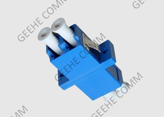 フランジが付いているLCの光ファイバケーブルのアダプターへの青い色の単一モードの二重LC