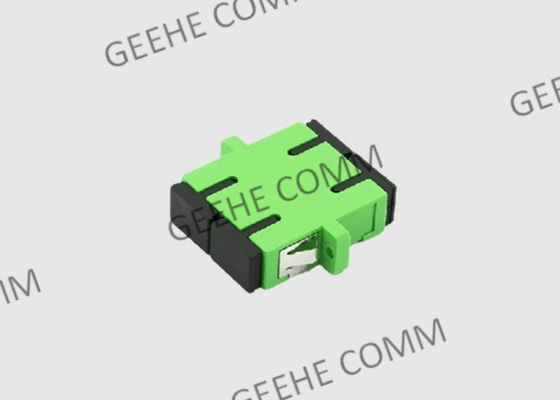 多モード二重フランジが付いているプラスチック緑SC APCの隔壁のアダプター