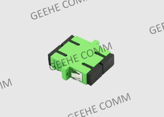 多モード二重フランジが付いているプラスチック緑SC APCの隔壁のアダプター