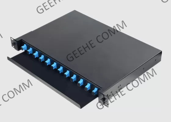 棚は24の中心FC ODF 3Uの繊維光学のパッチ盤を取付けた