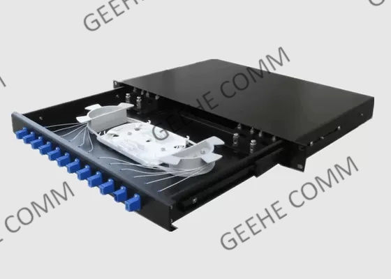棚は24の中心FC ODF 3Uの繊維光学のパッチ盤を取付けた
