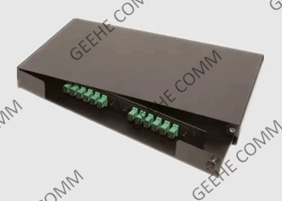 壁の台紙19のインチ1U 24左舷SCの繊維光学のパッチ盤