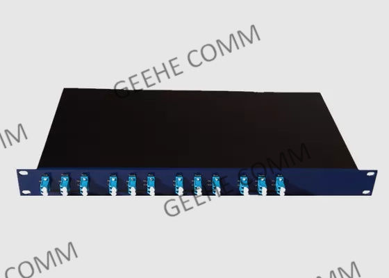 黒い多重モードの複式アパートの1.2mm 12左舷SC繊維パッチ盤