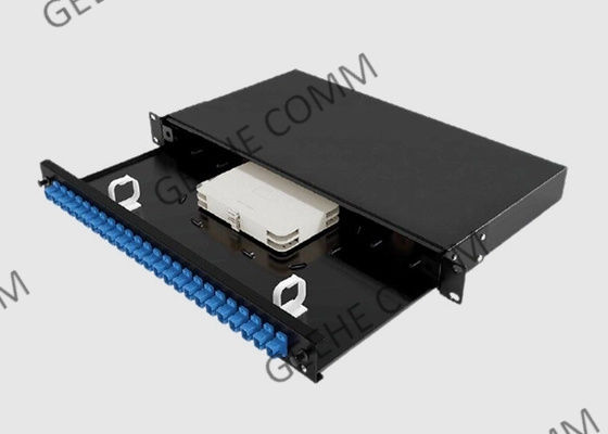 19"棚によって取付けられる繊維光学のパッチ盤24の港SMの複式アパートのアダプター