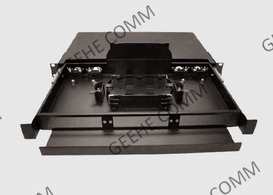 1つのRU 12の左舷単モードLC-UPCのラック マウントのパッチおよびスプライスのパネル900umのピグテール