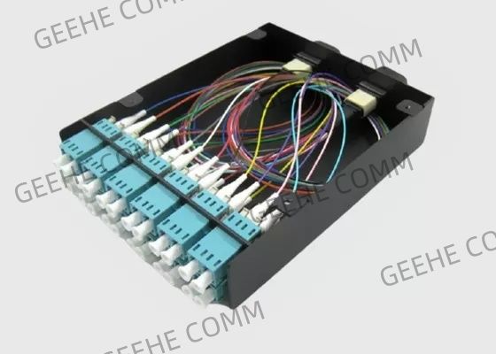 MTP/MPO繊維のブレイクアウト ケーブル12×LCの二重繊維光学交換カセット