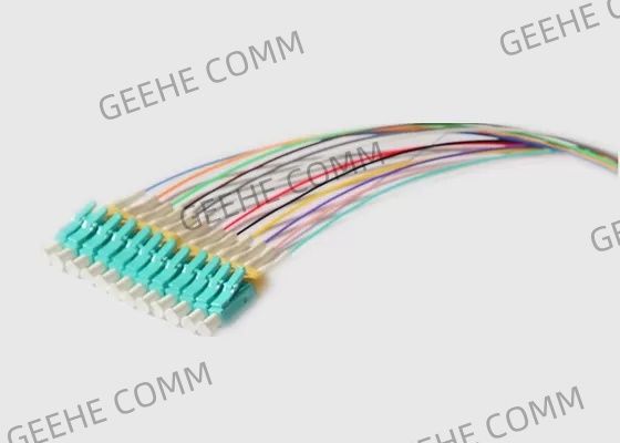 多モード12はLCのブレイクアウト ケーブルに0.9mm MPOの芯を取る