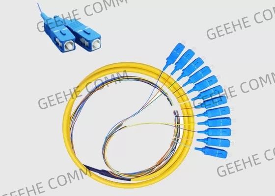 SC UPC 12はG652D G657A1のパッチ・コードのピグテールの芯を取る