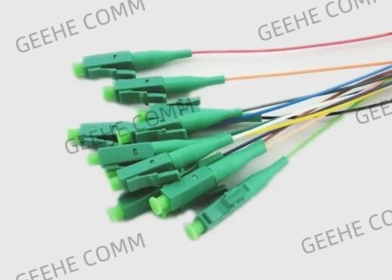 12立場OS2標準的なLC APC 9/125μmの繊維光学のピグテール