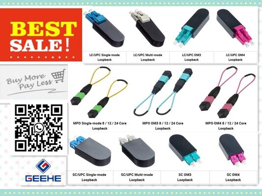 MPO/SC/LC ループバック 急速な接続 光ファイバーコネクタ 数ドルで大きな問題を解決する 2つのコネクタを持つプラグ