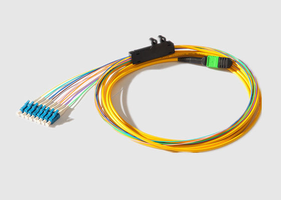 8つのX LC繊維のブレイクアウト ケーブルへの単一モード2.0MM 40G MPO