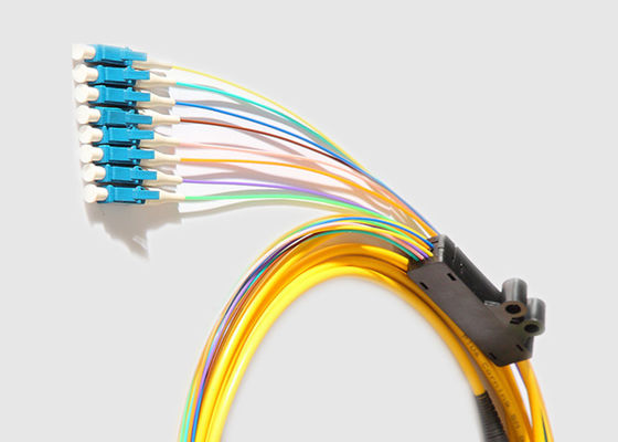 8つのX LC繊維のブレイクアウト ケーブルへの単一モード2.0MM 40G MPO