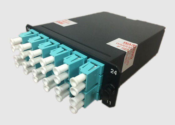 40Gb OM3 2x MPO-12の二重50/125多重モードMTPカセット