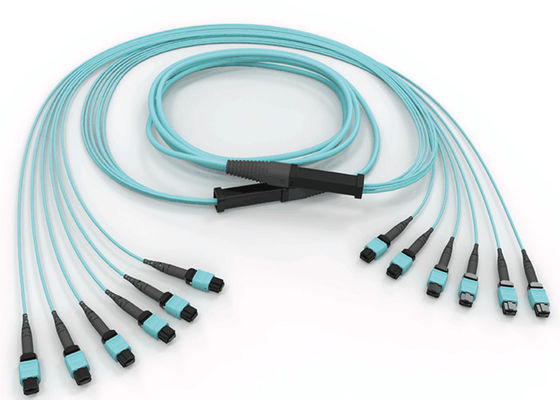 単一モードの暴徒OFNR 2.0mm 1m MPO繊維ケーブル