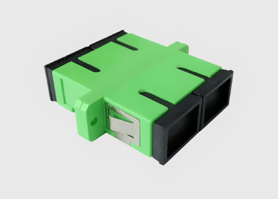 多モード二重フランジが付いているプラスチック緑SC APCの隔壁のアダプター