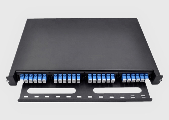 MPO/MTPのカセットまたはアダプターのパネルが付いている1U HDのラック マウント繊維パッチ盤